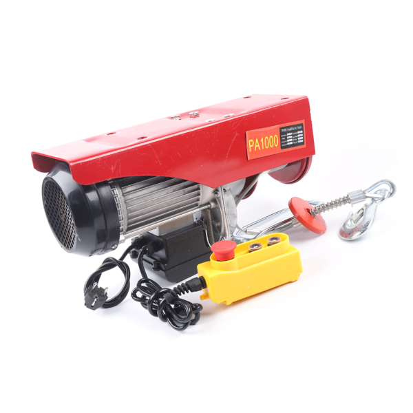 Cabrestante eléctrico de 1000 kg, con función de frenado automático, con mando a distancia por cable, de emergencia Cabrestante eléctrico de 1000 kg, con función de frenado automático, con mando a distancia por cable, de emergencia