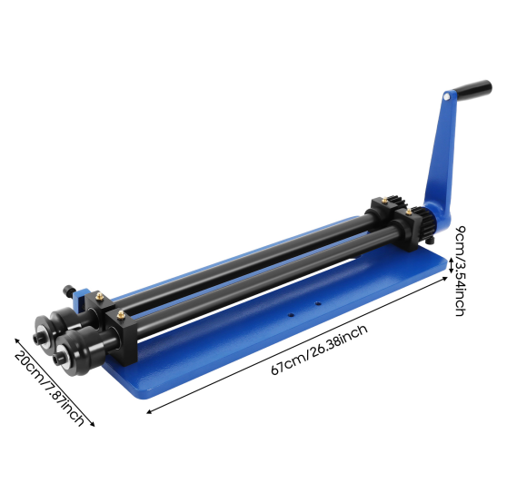 Máquina de flexión manual de 460 mm, soporte de cantos, 1,2 mm de capacidad