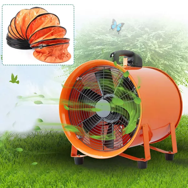 Ventilador industrial portátil (250 mm, manguera de 10 m) Ventilador industrial portátil (250 mm, manguera de 10 m)