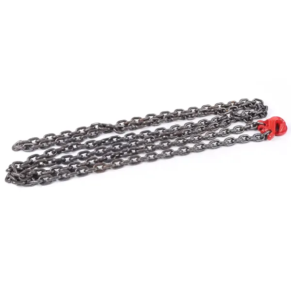 Cadena colgante de cadena de 1 hebra, cadena de 8 mm, resistente a la corrosión, herramienta de elevación 2T, cadena trasera (3M)