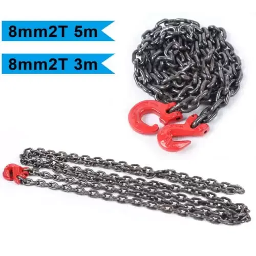 Cadena de suspensión con capacidad de carga de 2 T, longitud del gancho del cabezal de la horquilla (3 m) Cadena de suspensión con capacidad de carga de 2 T, longitud del gancho del cabezal de la horquilla (3 m)