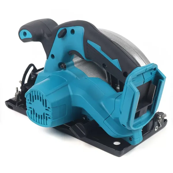 Sierra circular de mano con batería de 18 V, 45 grados, para madera, 4500 rpm, par de torsión, 27,3 x 13,2 x 18 cm