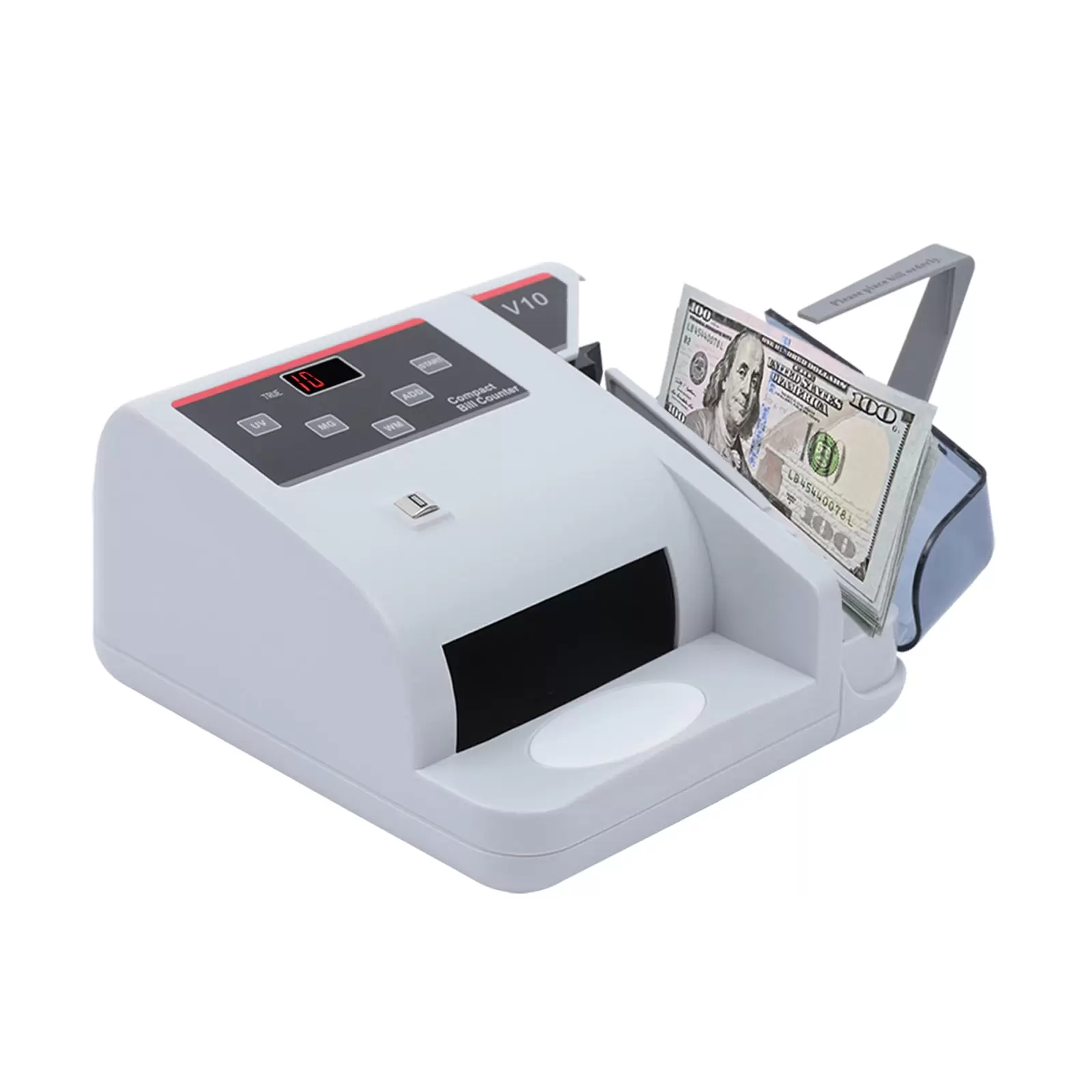 Contadora de dinero Sistemas UV WM y MG Contador de dinero Pantalla LED Hasta 600 billetes/min