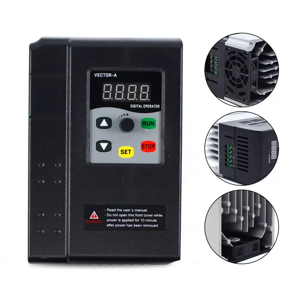 VFD - Inversor de corriente de 3 fases con frecuencia variable (1500 W, 380 V)