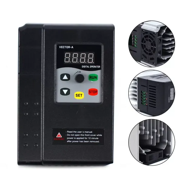 VFD - Inversor de corriente de 3 fases con frecuencia variable (1500 W, 380 V)