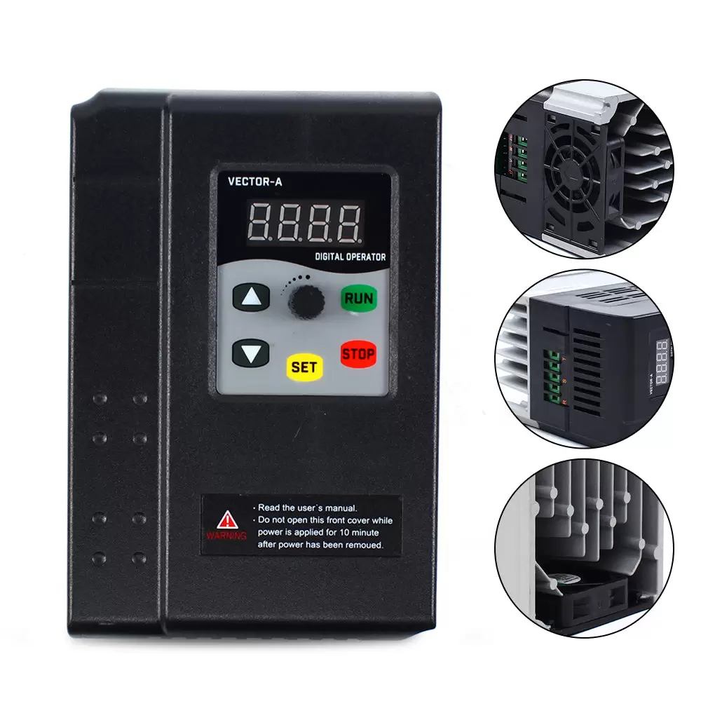 VFD - Inversor de corriente de 3 fases con frecuencia variable (1500 W, 380 V)