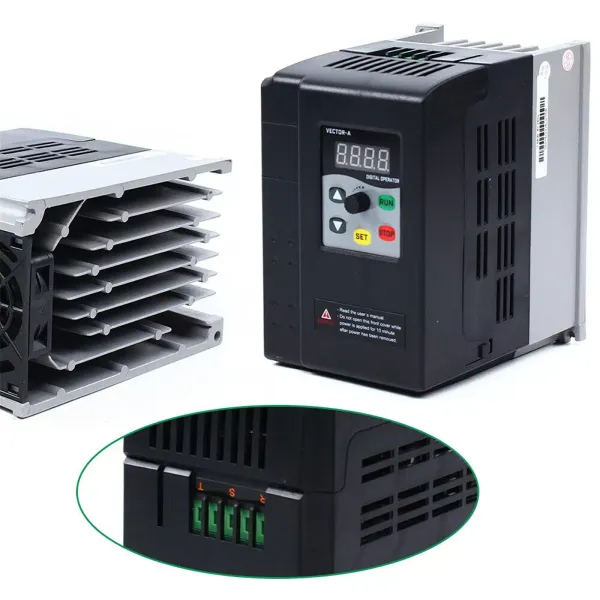 Inversor de frecuencia VFD, 2,2 kW, controlador de velocidad de 3 fases, regulador de velocidad, inversor de 3 fases, 220 V