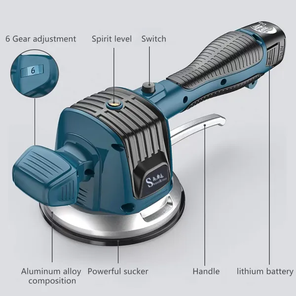 Vibrador de baldosas, eléctrico y manual, máquina de nivelación automática