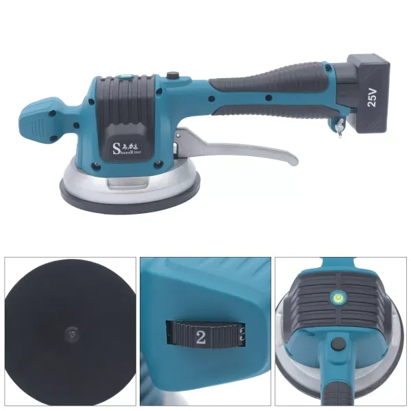 Vibrador de baldosas, eléctrico de mano, 6 velocidades, máquina de nivelación automática Vibrador de baldosas, eléctrico de mano, 6 velocidades, máquina de nivelación automática