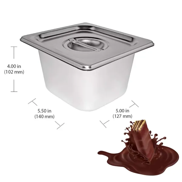 C2002-6 Fundidor de Chocolate de 6 cilindros, Máquina de Templado de Chocolate Comercial para 12 kg de Chocolate