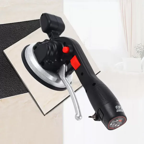 Máquina de azulejos eléctrica, vibrador, ventosa, 6 velocidades, ajustable, capacidad de absorción de 100 kg, adecuada Máquina de azulejos eléctrica, vibrador, ventosa, 6 velocidades, ajustable, capacidad de absorción de 100 kg, adecuada