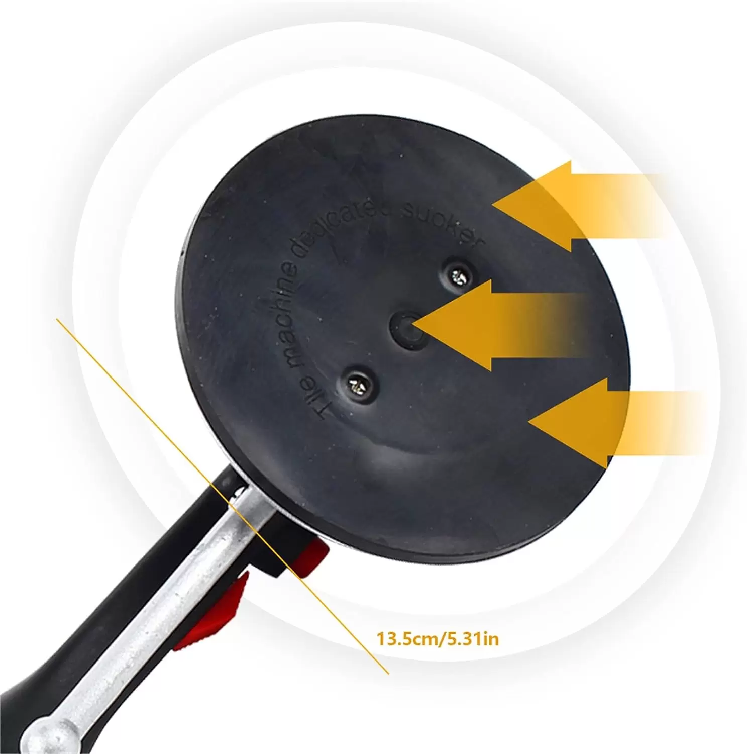 Máquina de azulejos eléctrica, vibrador, ventosa, 6 velocidades, ajustable, capacidad de absorción de 100 kg, adecuada