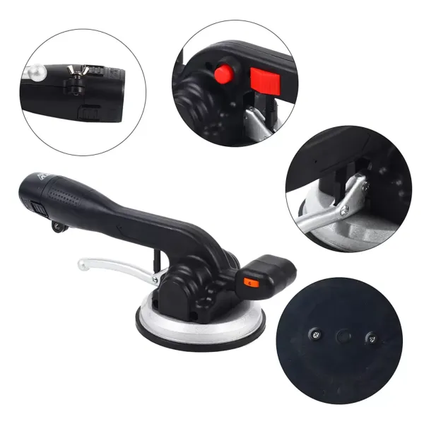 Máquina de azulejos eléctrica, vibrador, ventosa, 6 velocidades, ajustable, capacidad de absorción de 100 kg, adecuada