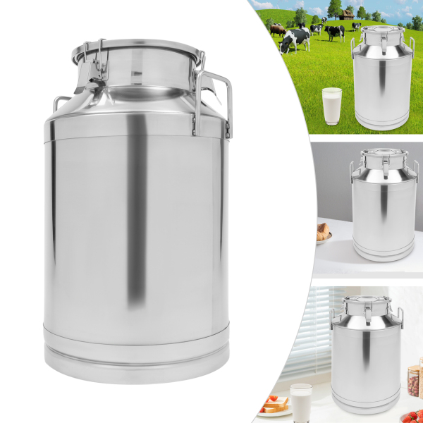 Lata de leche de acero inoxidable 201 para almacenar diversos artículos líquidos/sólidos, 60L
