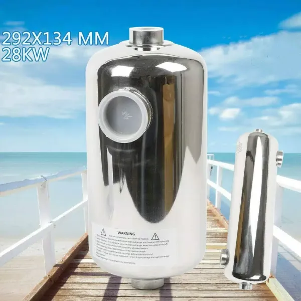 Intercambiador de calor de piscina de 28 kW
