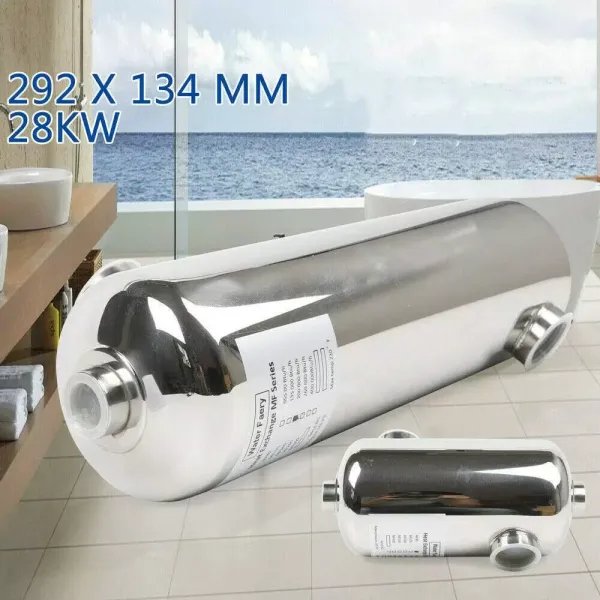 Intercambiador de calor de piscina de 28 kW