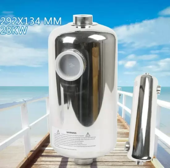 Intercambiador de calor de piscina de 28 kW