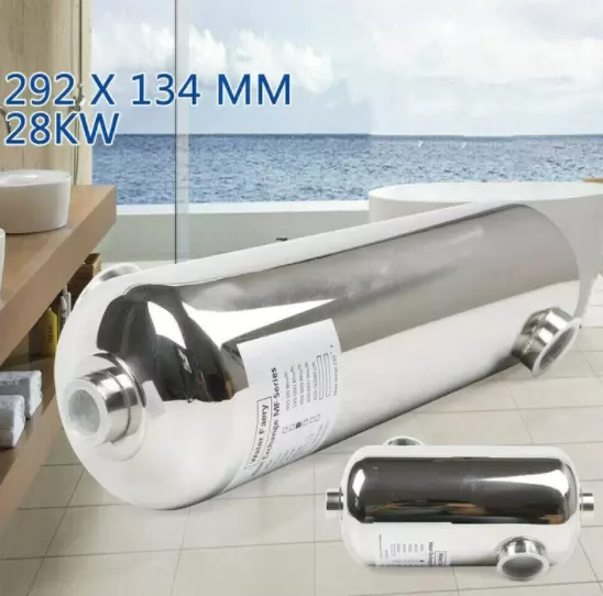 Intercambiador de calor de piscina de 28 kW