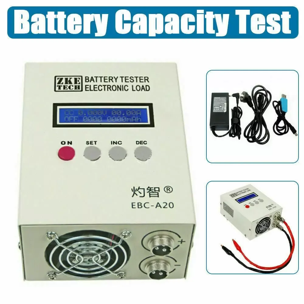 CNCEST  EBC-A20 - Comprobador de batería (5 A, carga 20 A, compatible con descarga, control de software de PC, carga electrónica)
