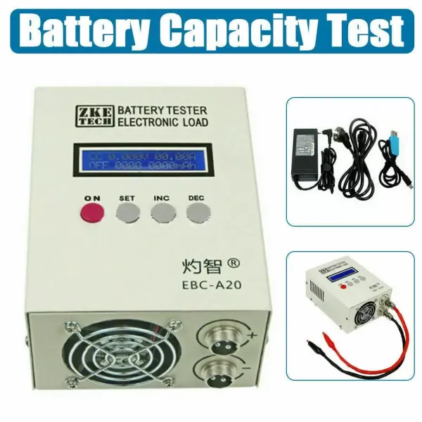 CNCEST  EBC-A20 - Comprobador de batería (5 A, carga 20 A, compatible con descarga, control de software de PC, carga electrónica)