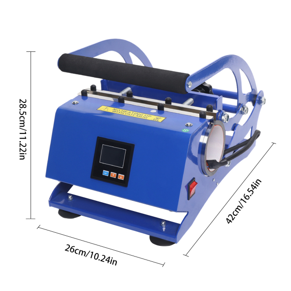 Prensa de vasos, transferencia térmica horizontal de 500 w, máquina para hornear 0-500 grados Prensa de vasos, transferencia térmica horizontal de 500 w, máquina para hornear 0-500 grados