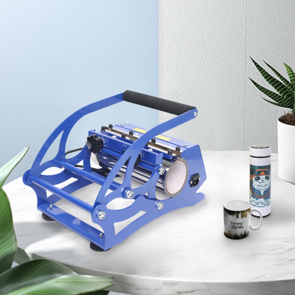 Prensa de vasos, transferencia térmica horizontal de 500 w, máquina para hornear 0-500 grados