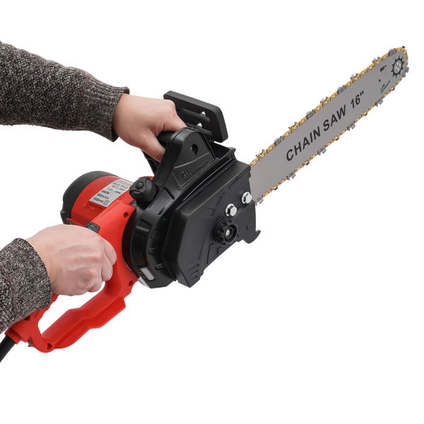Motosierra eléctrica de 2000 W, 40 cm, con protección antirretorno