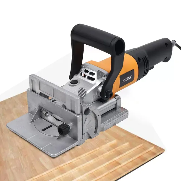 Fresadora profesional de espigas plana, para laminado, procesamiento de madera (220 V, 18 mm, ajuste de ángulo y altura)