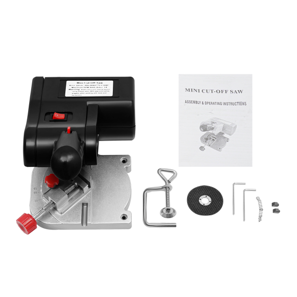 Mini sierra ingletadora eléctrica de 90 W, 220 V, cortadora de mesa, 0-45 4500 rpm para madera, vidrio y Metal Mini sierra ingletadora eléctrica de 90 W, 220 V, cortadora de mesa, 0-45 4500 rpm para madera, vidrio y Metal