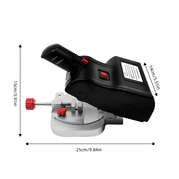 Mini sierra ingletadora eléctrica de 90 W, 220 V, cortadora de mesa, 0-45 4500 rpm para madera, vidrio y Metal