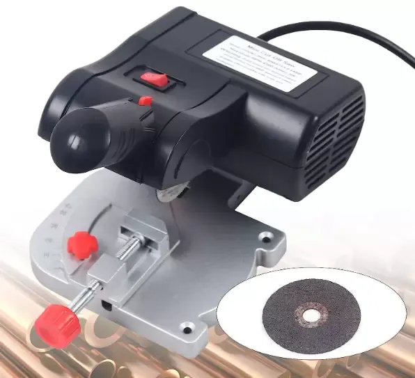 Mini sierra ingletadora eléctrica de 90 W, 220 V, cortadora de mesa, 0-45 4500 rpm para madera, vidrio y Metal Mini sierra ingletadora eléctrica de 90 W, 220 V, cortadora de mesa, 0-45 4500 rpm para madera, vidrio y Metal