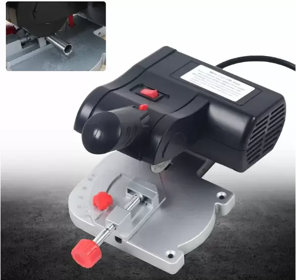 Mini sierra ingletadora eléctrica de 90 W, 220 V, cortadora de mesa, 0-45 4500 rpm para madera, vidrio y Metal Mini sierra ingletadora eléctrica de 90 W, 220 V, cortadora de mesa, 0-45 4500 rpm para madera, vidrio y Metal