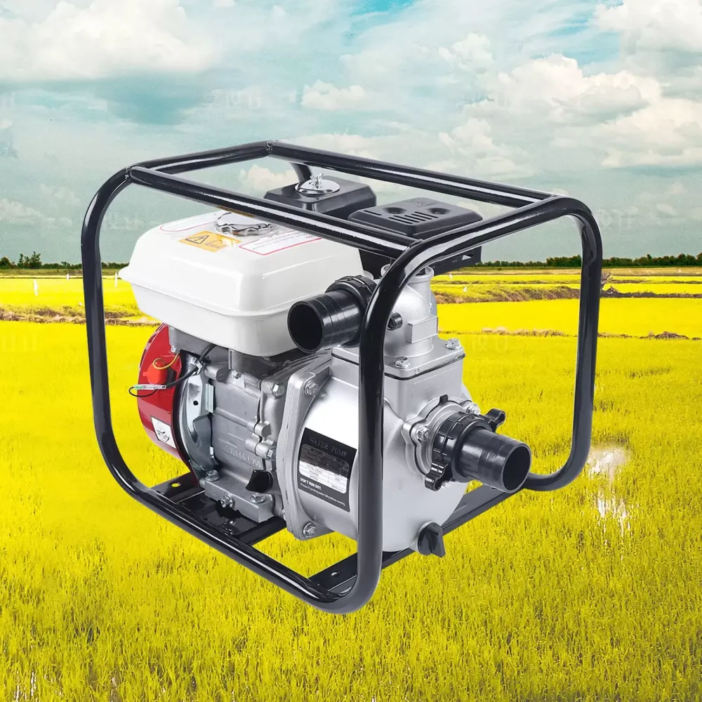 Bomba de agua de gasolina de 2 pulgadas, 4 tiempos, 3,6 l, bomba de motor de 6,5 CV, 210 cc, bomba de agua con 135 m de elevación