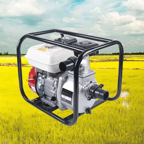 Bomba de agua de gasolina de 2 pulgadas, 4 tiempos, 3,6 l, bomba de motor de 6,5 CV, 210 cc, bomba de agua con 135 m de elevación Bomba de agua de gasolina de 2 pulgadas, 4 tiempos, 3,6 l, bomba de motor de 6,5 CV, 210 cc, bomba de agua con 135 m de elevación