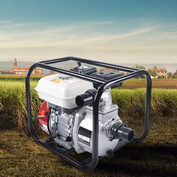 Bomba de agua de gasolina de 2 pulgadas, 4 tiempos, 3,6 l, bomba de motor de 6,5 CV, 210 cc, bomba de agua con 135 m de elevación