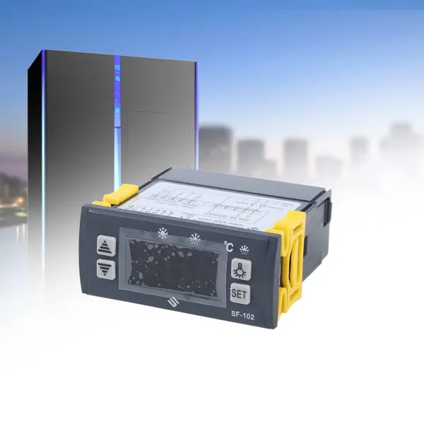 Controlador de temperatura digital SF-102 Regulador de temperatura Controlador Termostato LCD Refrigeración digital Refrigerador 220V Controlador de temperatura digital SF-102 Regulador de temperatura Controlador Termostato LCD Refrigeración digital Refrigerador 220V