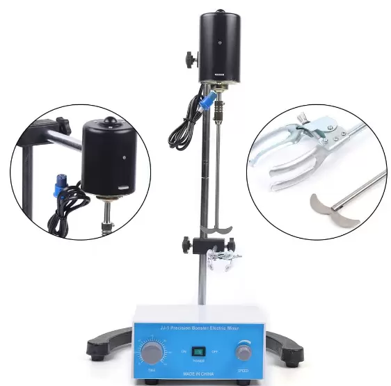 Agitador eléctrico de laboratorio, 120 W, mezclador de precisión, 3000 rpm