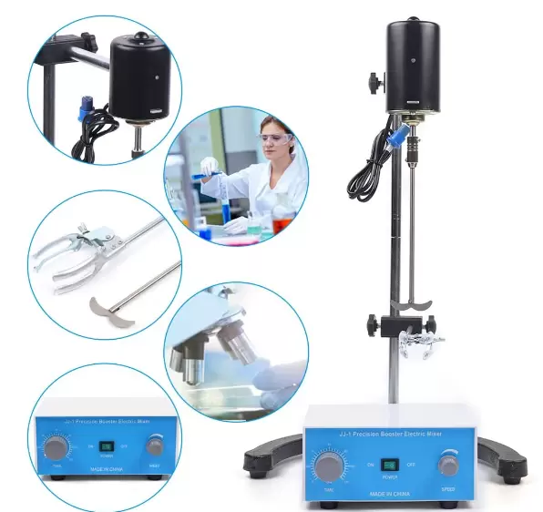 Agitador eléctrico de laboratorio, 120 W, mezclador de precisión, 3000 rpm