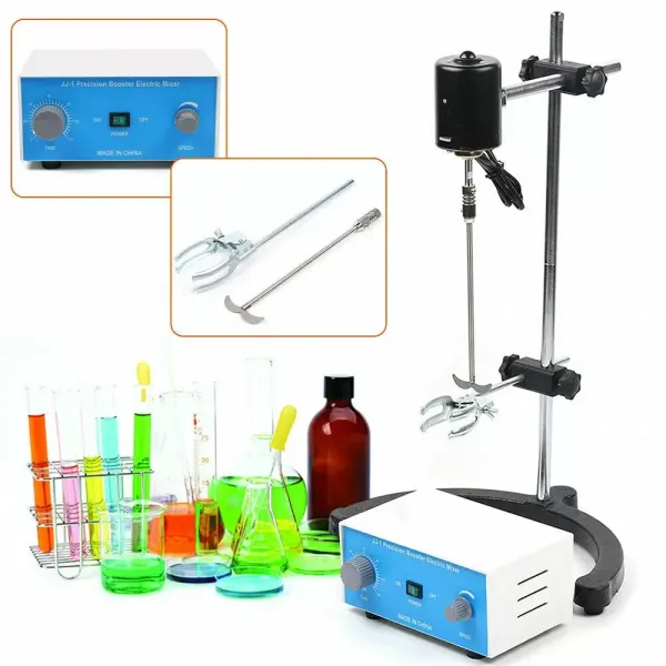 Agitador eléctrico de laboratorio, 120 W, mezclador de precisión, 3000 rpm Agitador eléctrico de laboratorio, 120 W, mezclador de precisión, 3000 rpm