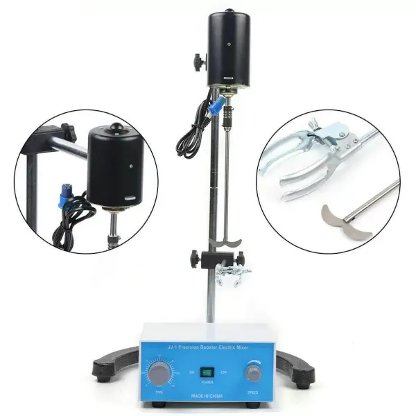 Agitador eléctrico de laboratorio, 120 W, mezclador de precisión, 3000 rpm