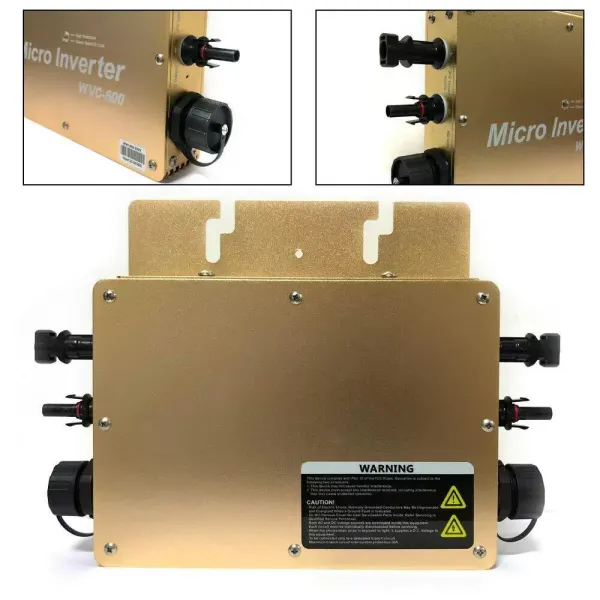 Micro Inverter WVC-600 - Inversor de rejilla solar (600 W, 22-50 V, para sistema de panel solar MPPT)