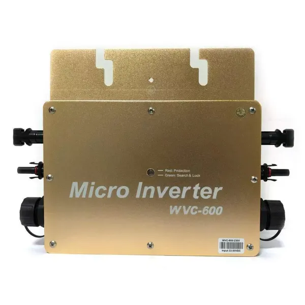 Micro Inverter WVC-600 - Inversor de rejilla solar (600 W, 22-50 V, para sistema de panel solar MPPT) Micro Inverter WVC-600 - Inversor de rejilla solar (600 W, 22-50 V, para sistema de panel solar MPPT)