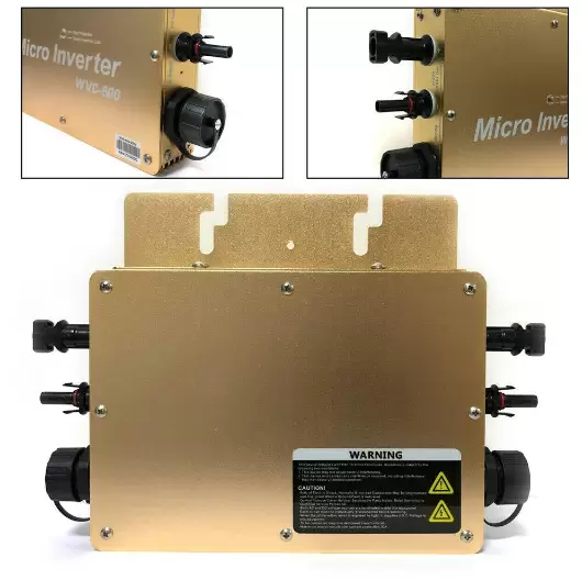 Micro Inverter WVC-600 - Inversor de rejilla solar (600 W, 22-50 V, para sistema de panel solar MPPT)