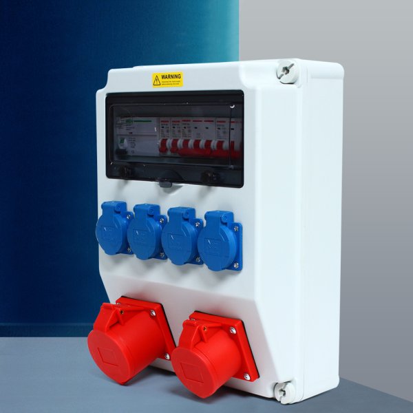 Distribuidor de pared CEE 230 V 16 A/32 A, distribuidor de corriente para obras de construcción, ambientes húmedos, impermeable