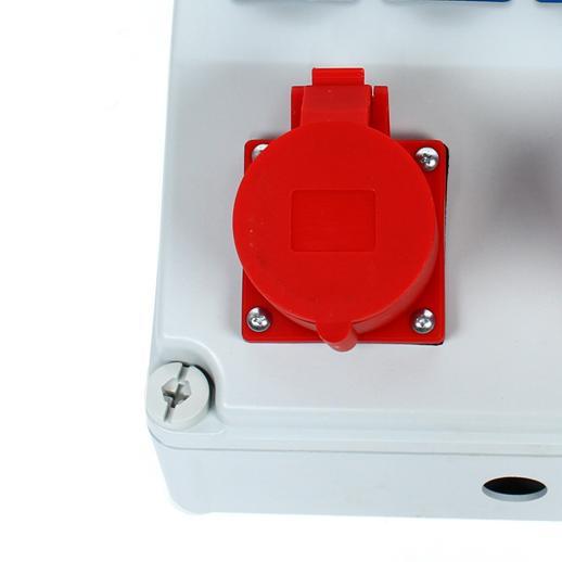 Distribuidor de pared CEE 230 V 16 A/32 A, distribuidor de corriente para obras de construcción, ambientes húmedos, impermeable