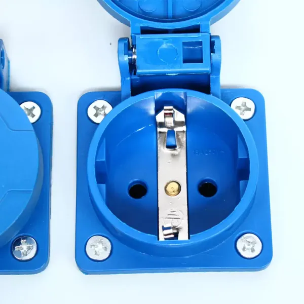 Distribuidor de pared CEE 230 V 16 A/32 A, distribuidor de corriente para obras de construcción, ambientes húmedos, impermeable
