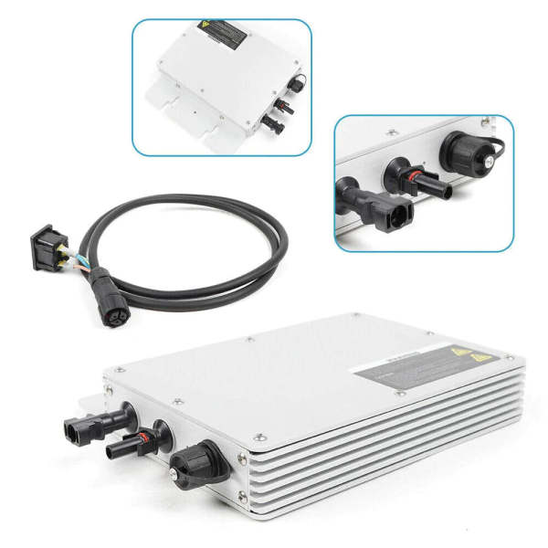Inversor solar MPPT Micro Inverter, panel solar Grid Tie Inverter Solar PV inalámbrico, módulo inversor de corriente impermeable IP65 (WVC-600W)