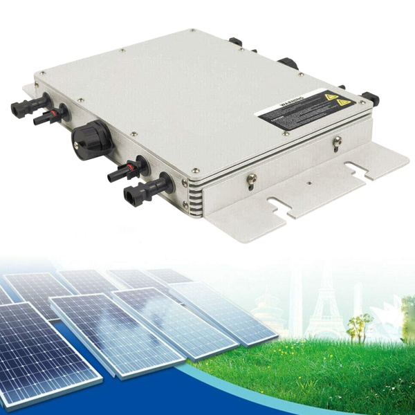 Inversor de red resistente al agua IP65, transformador solar Micro PV, controlador digital (WVC-1200W)
