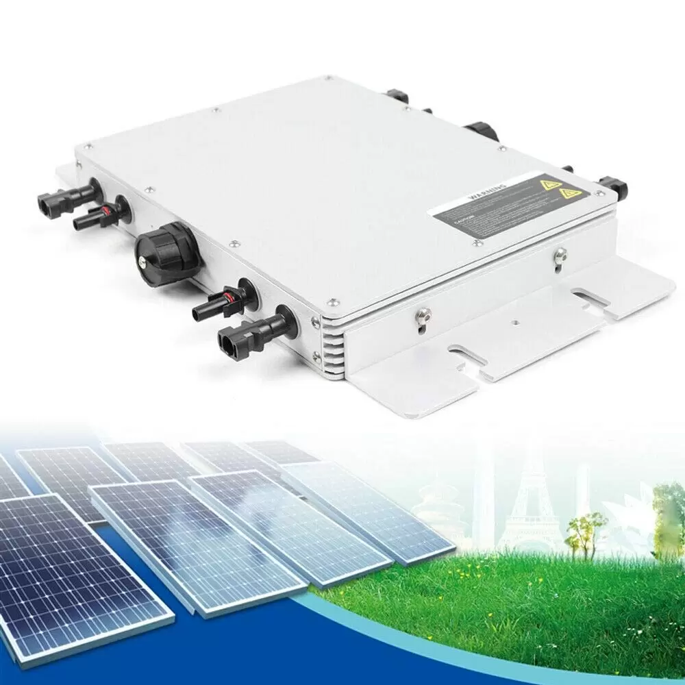 Inversor de red resistente al agua IP65, transformador solar Micro PV, controlador digital (WVC-1200W)
