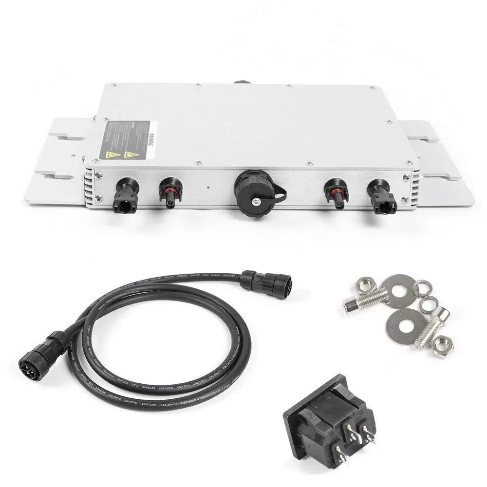 Inversor de red resistente al agua IP65, transformador solar Micro PV, controlador digital (WVC-1200W)